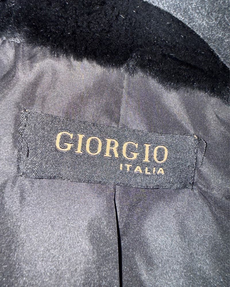 GIORGIO Italia Black Textured Fur Jacket - Image 5