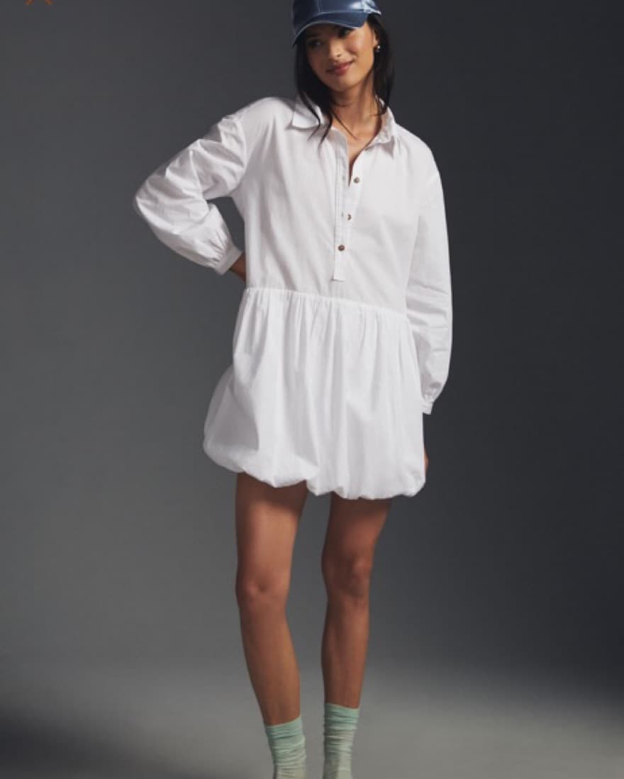 Anthropologie Bubble Hem Mini Dress - Image 1