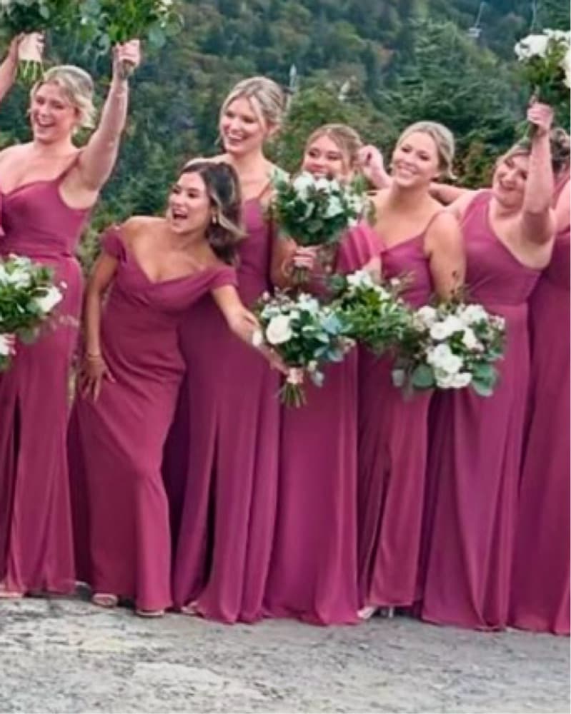 Azazie Bridesmaids Dress - Desert Rose - Image 3