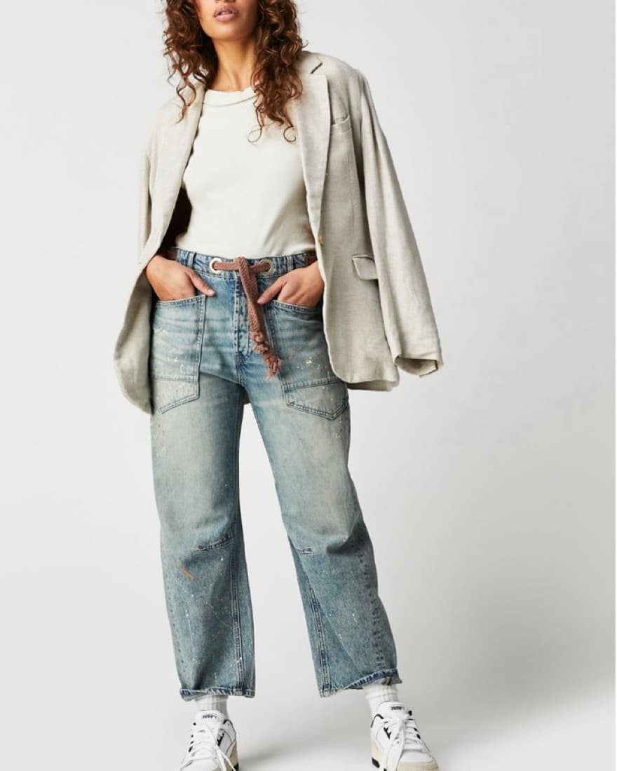 We The Free Moxie Pull-on Barrel Jeans  - Image 1