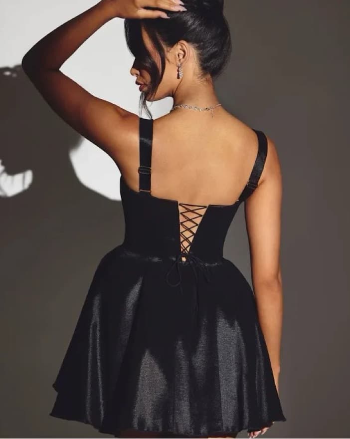 Elegant Corset Mini Dress - Image 5