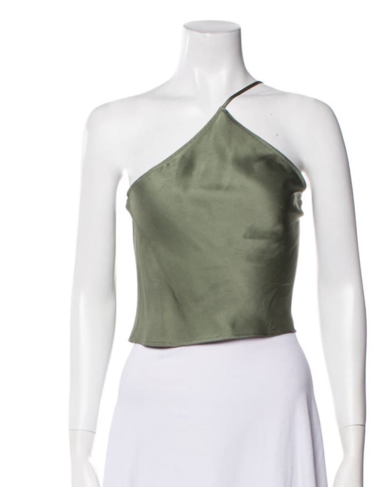 Anine bing One Shoulder Silk Top  - Image 1