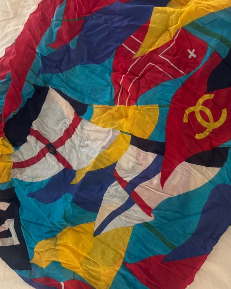 CHANEL Pareo Cotton Flag Print  - Image 4