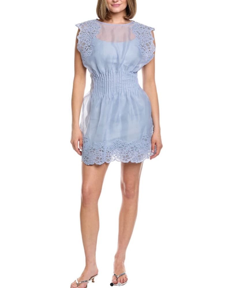 AMUR Blue Mini Dress - Image 3