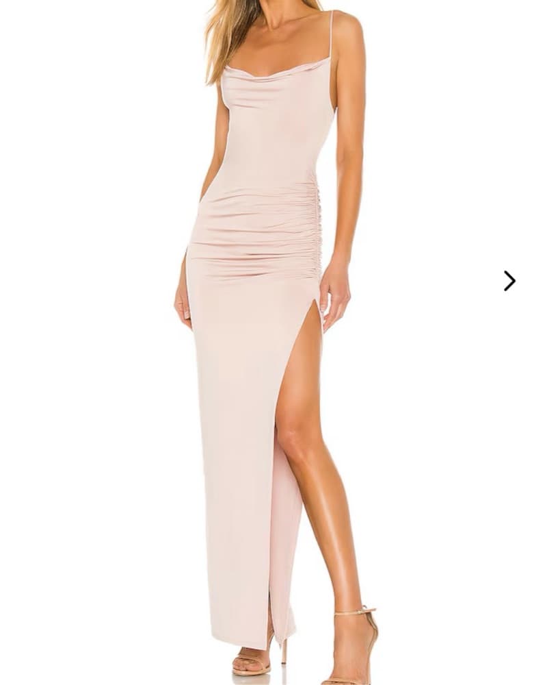 Glamorous Ruched Maxi Dress - Image 1