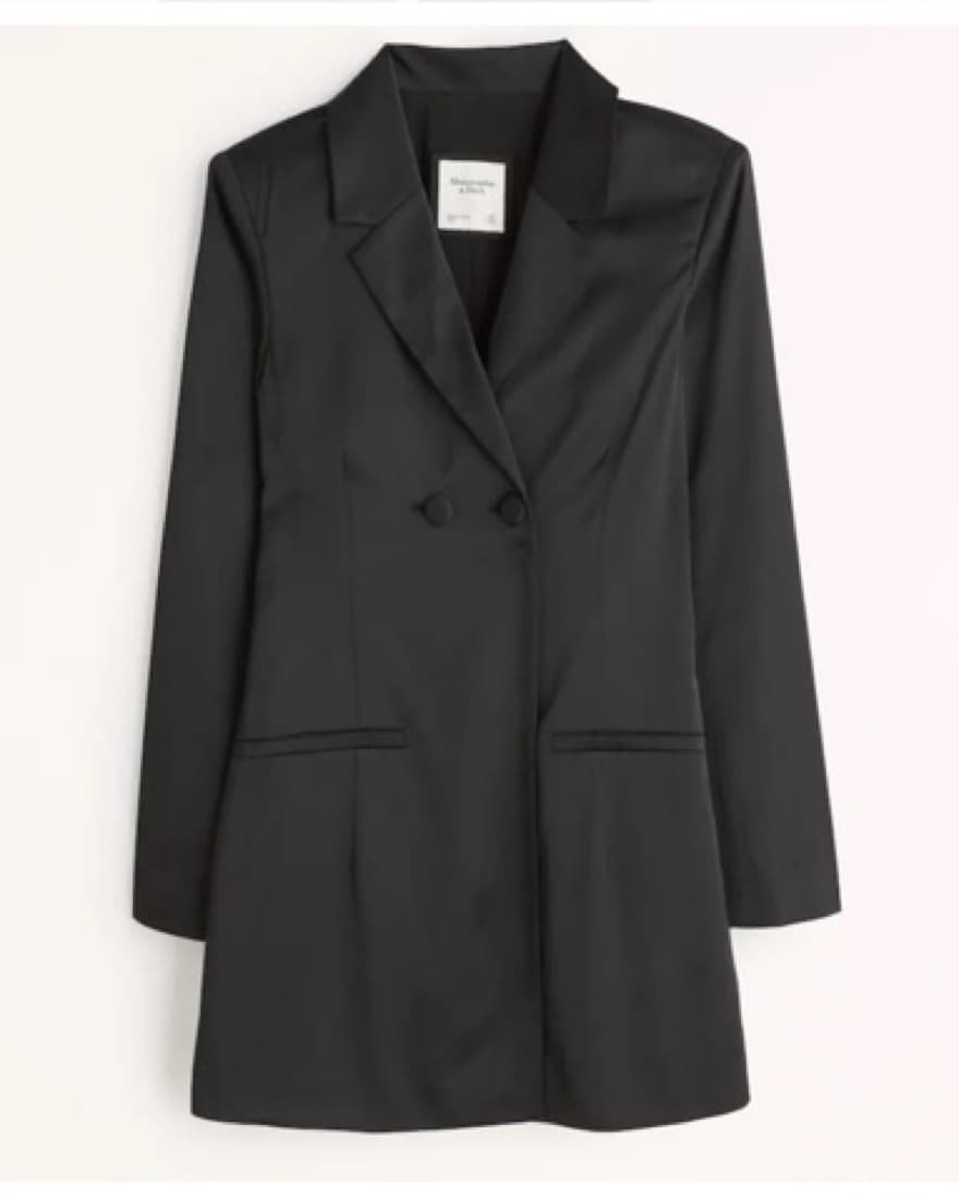 Satin Blazer Dress - Image 2