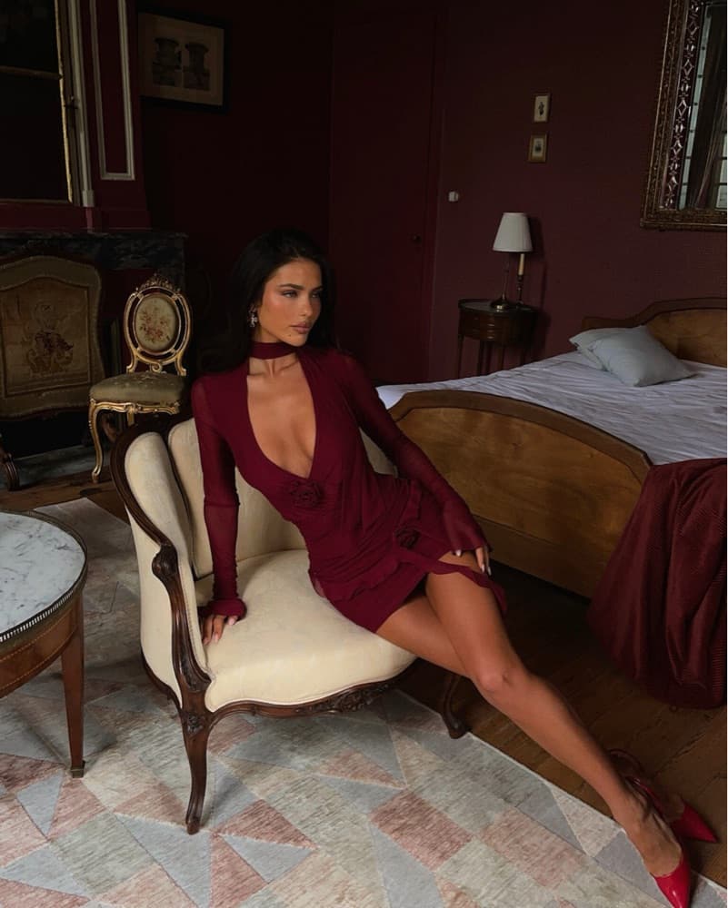Red Rocheil Mini Dress  - Image 3