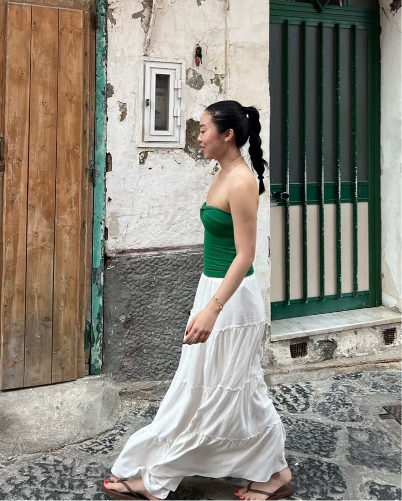Kookai Green Tube Top - Image 1