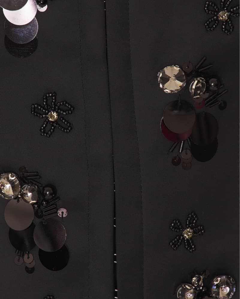 Guizio Satin Embellished Blazer - Image 3