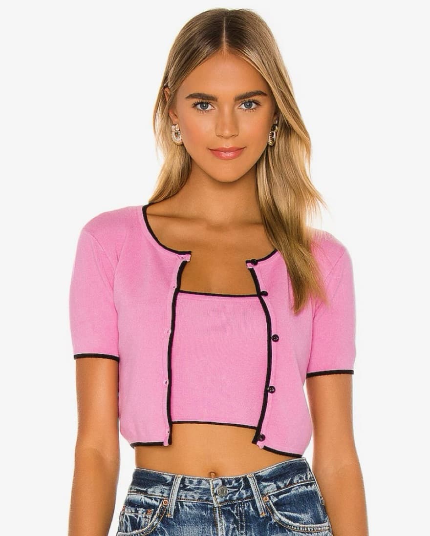 Pink Majorelle Cardigan Set - Image 1
