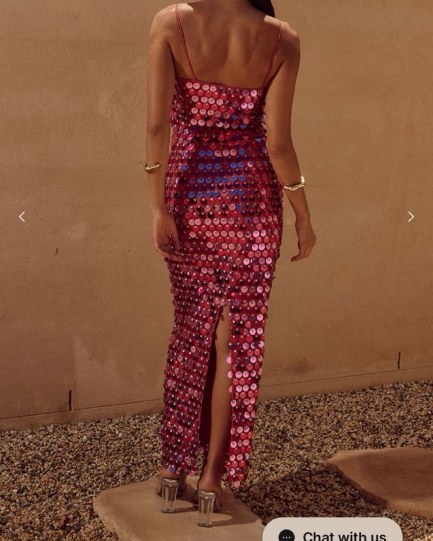 PINK LACANZA MIDI DRESS - Image 3