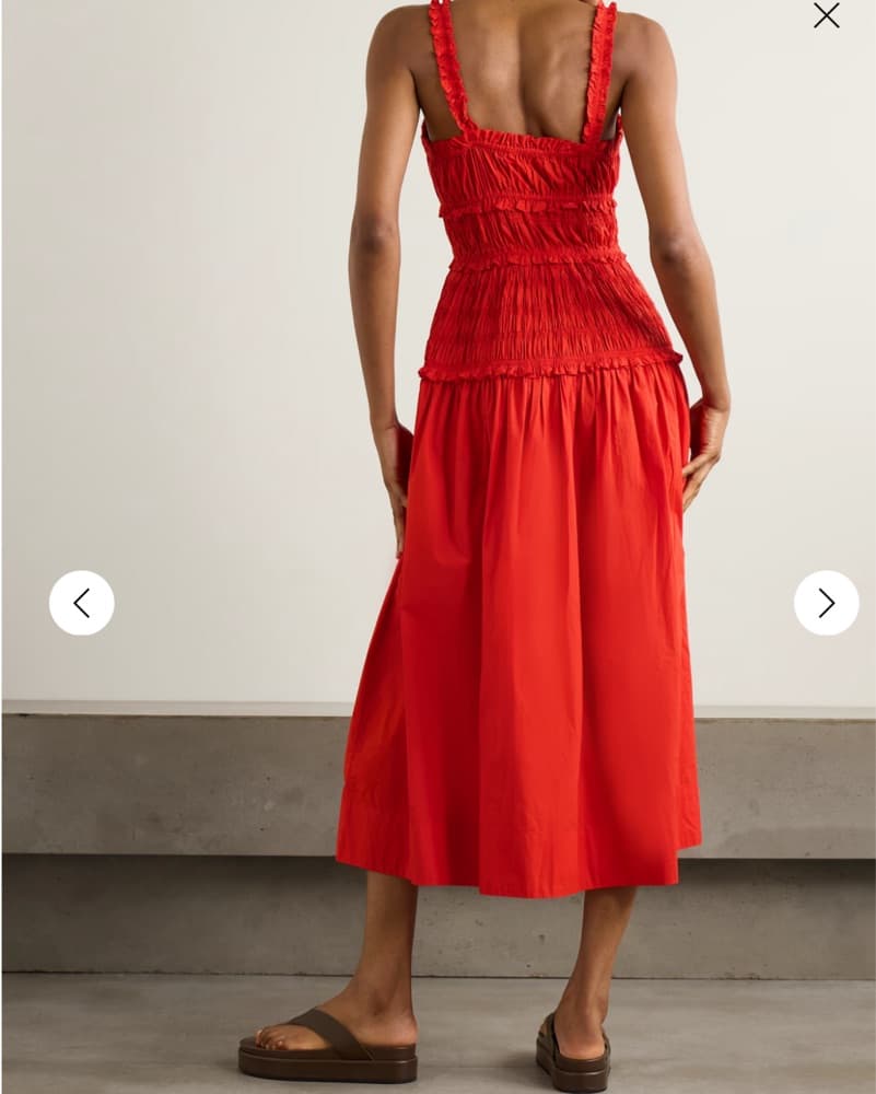 Doen Red Marianne Dress - Image 3
