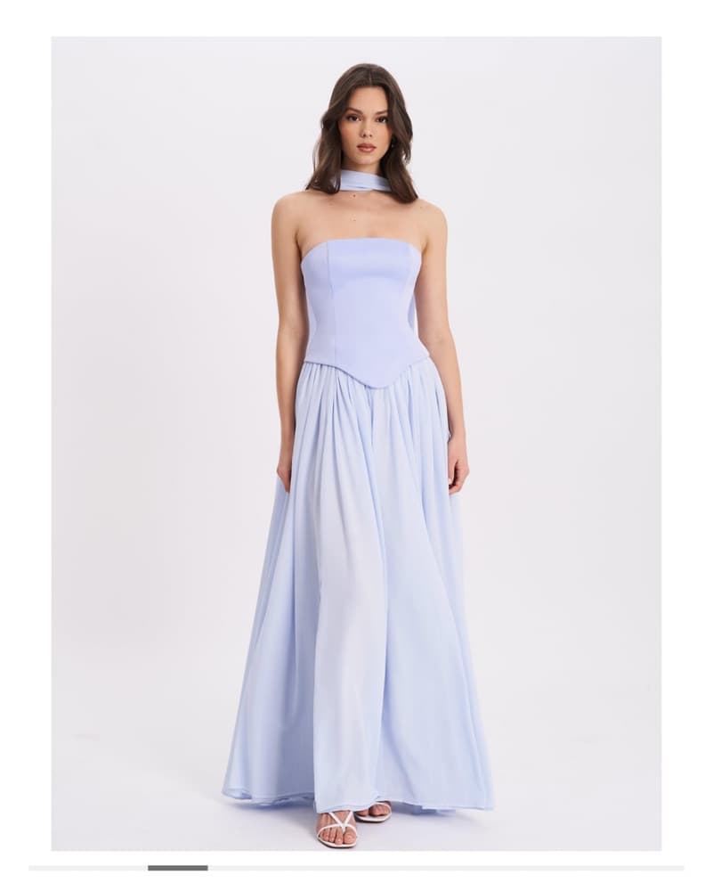 Miss Circle Qianna Baby Blue Peplum Top  - Image 6