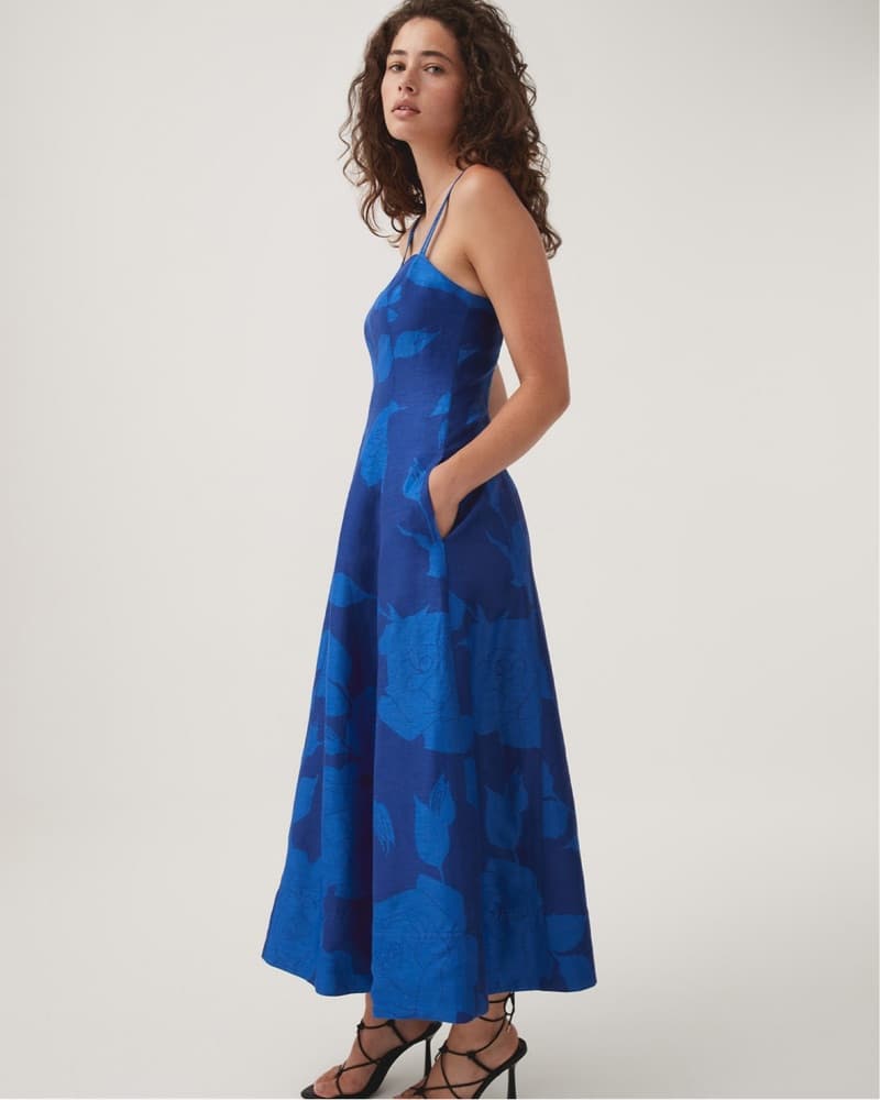Aje Midi Dress in Electric Blue - Image 1