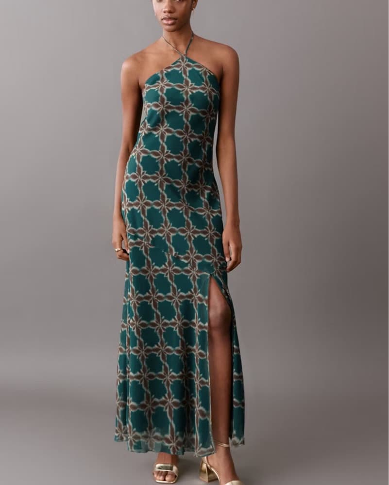 Halter Maxi Dress - Image 1