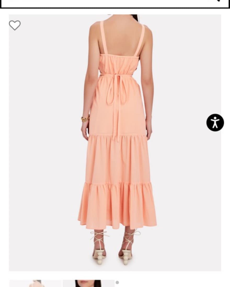 Intermix Coral Maxi Dress - Image 4