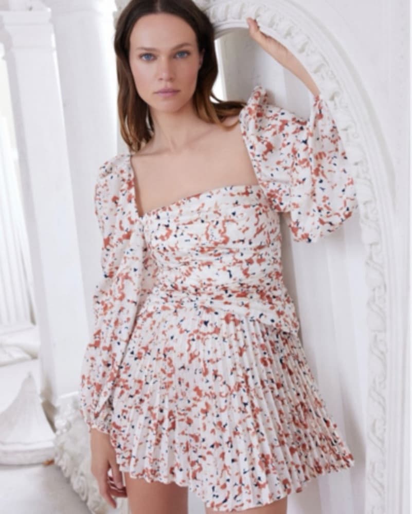 Acler Mannock Pleated Mini Dress - Image 2