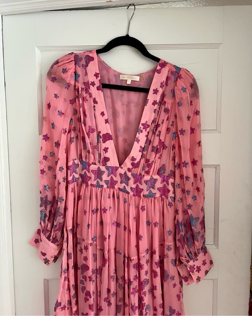 LoveShackFancy Pink Star Dress  - Image 2
