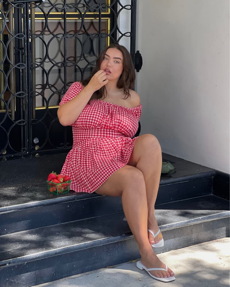 Sadie Gingham Mini Dress - Image 1