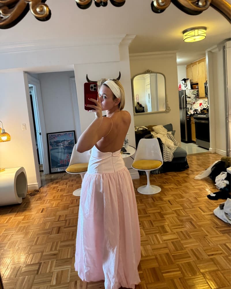 Christine Maxi Dress Is Soft Pink - Image 5