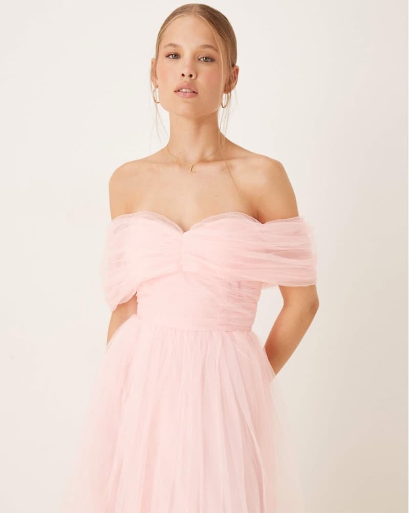 Pink Tulle Gown - Image 2
