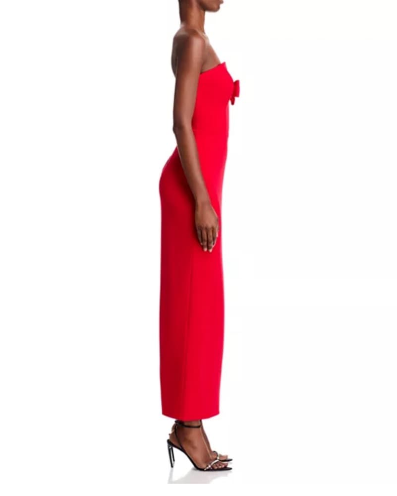 Red Formal Strapless dress By Aqua - Image 5