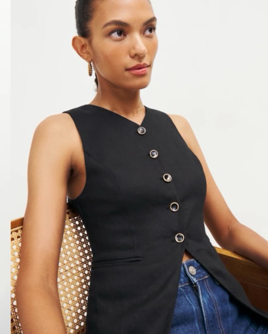 Reformation Linen Aspen Top - Image 2