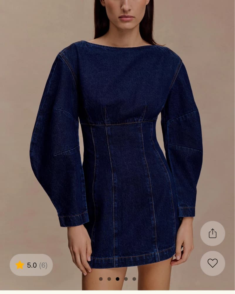Cosmala Denim Dress  - Image 2