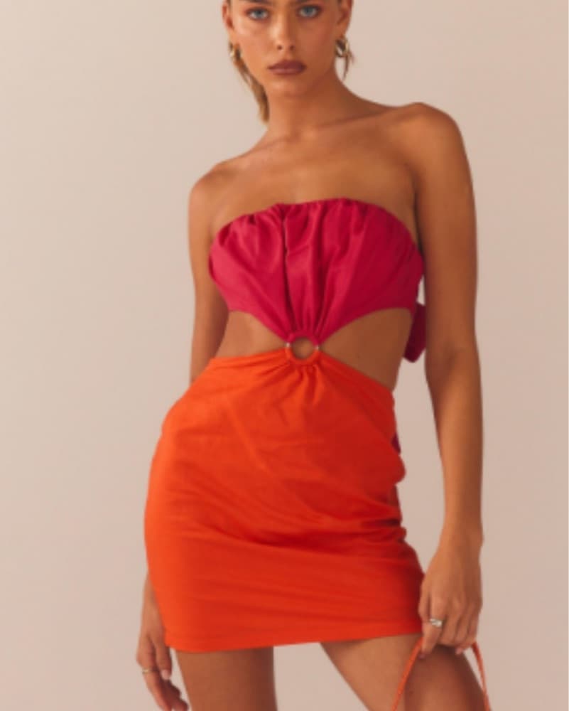 Peppermayo Cut-Out/Strapless Dress - Image 1