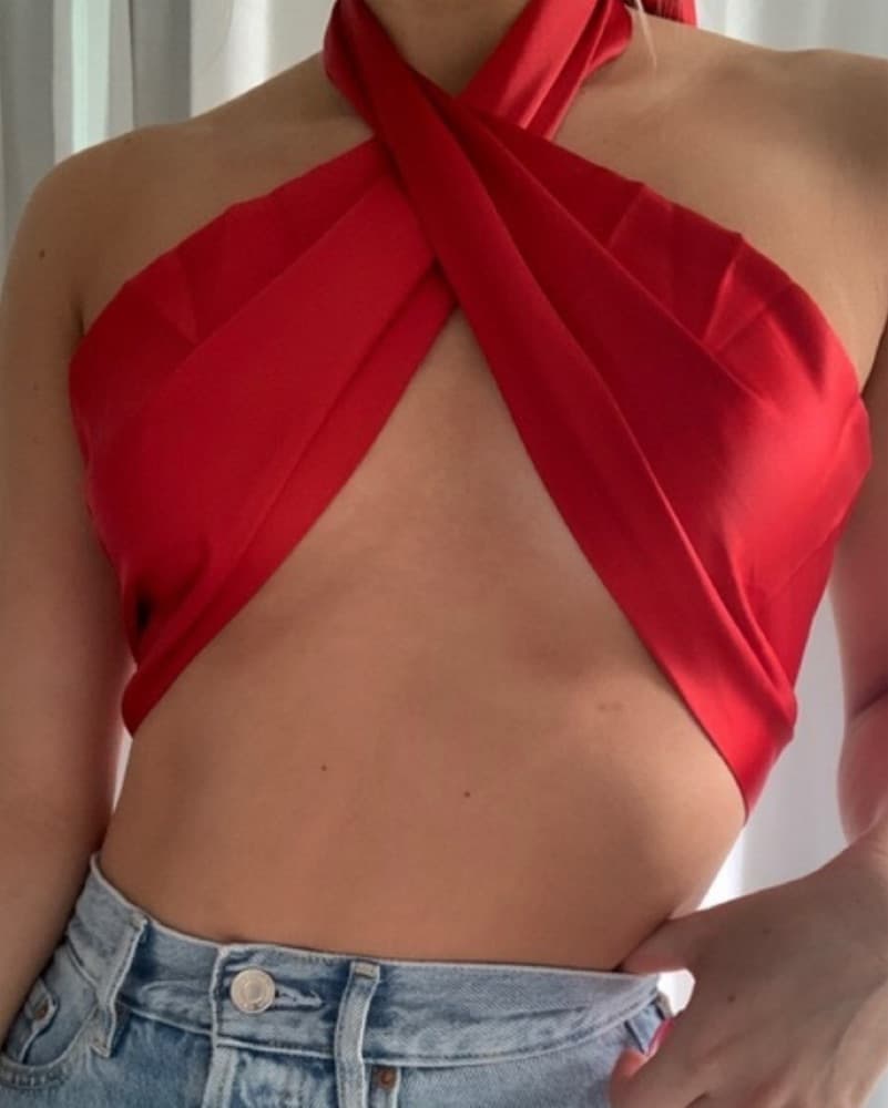 Princess Polly SAXON TOP RED - Image 2