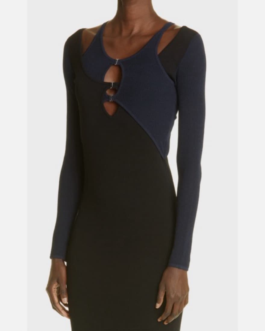 Sleek and Sophisticated Black Midi Dress - Image 6