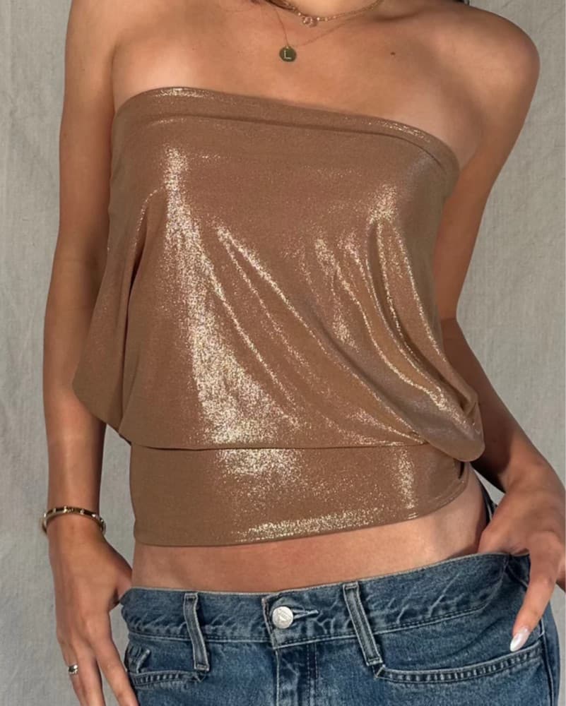 Lucys Lies Gold Top - Image 1