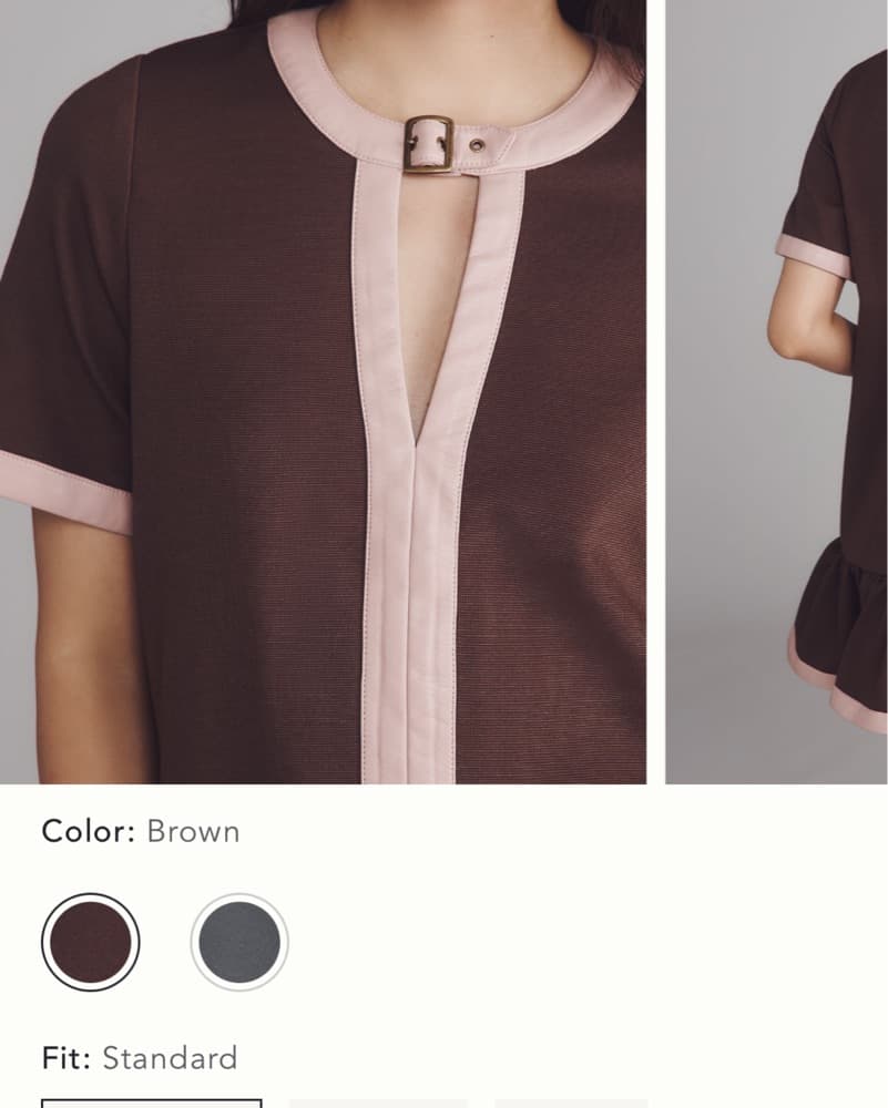 Brown & Pink Anthropologie Dress - Image 2