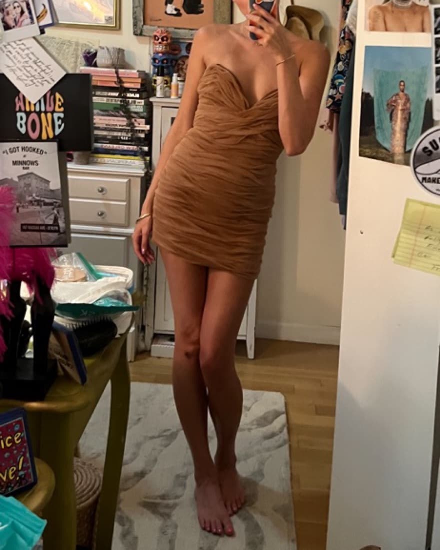 Dana Foley Strapless Minidress  - Image 2