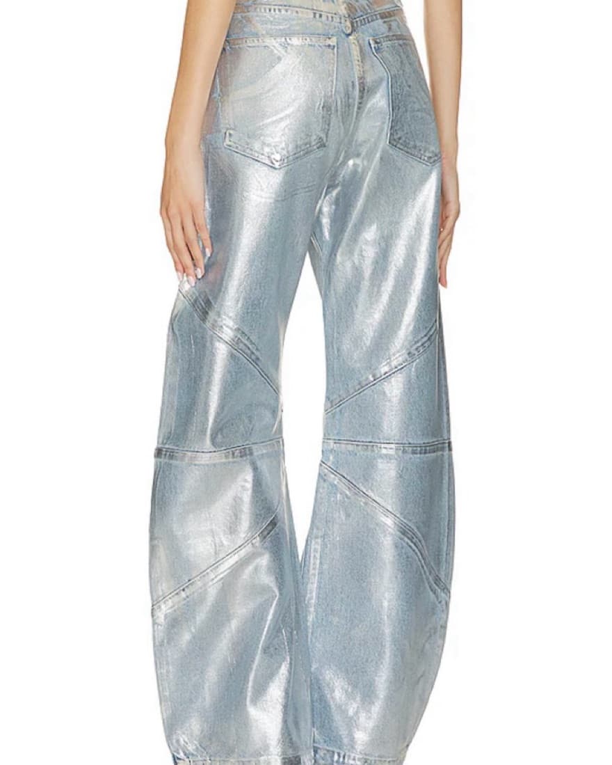 Silver Denim Pants - Image 3