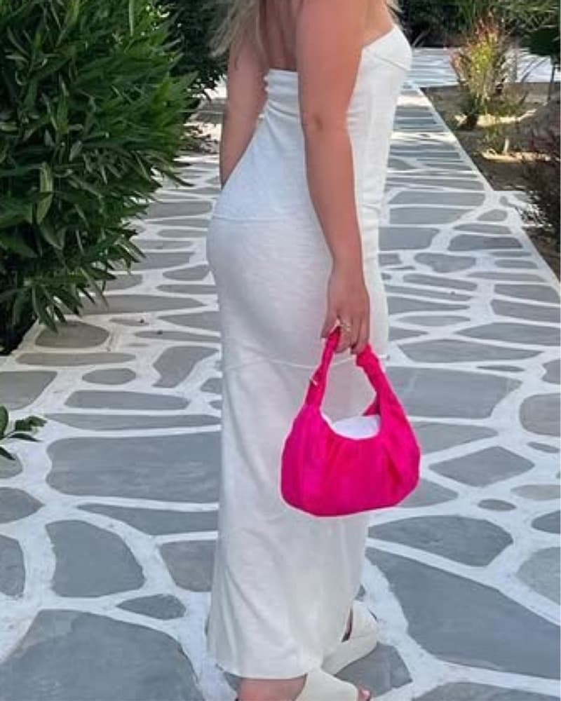 Princess Polly StraplessWhite Midi Dress - Image 3