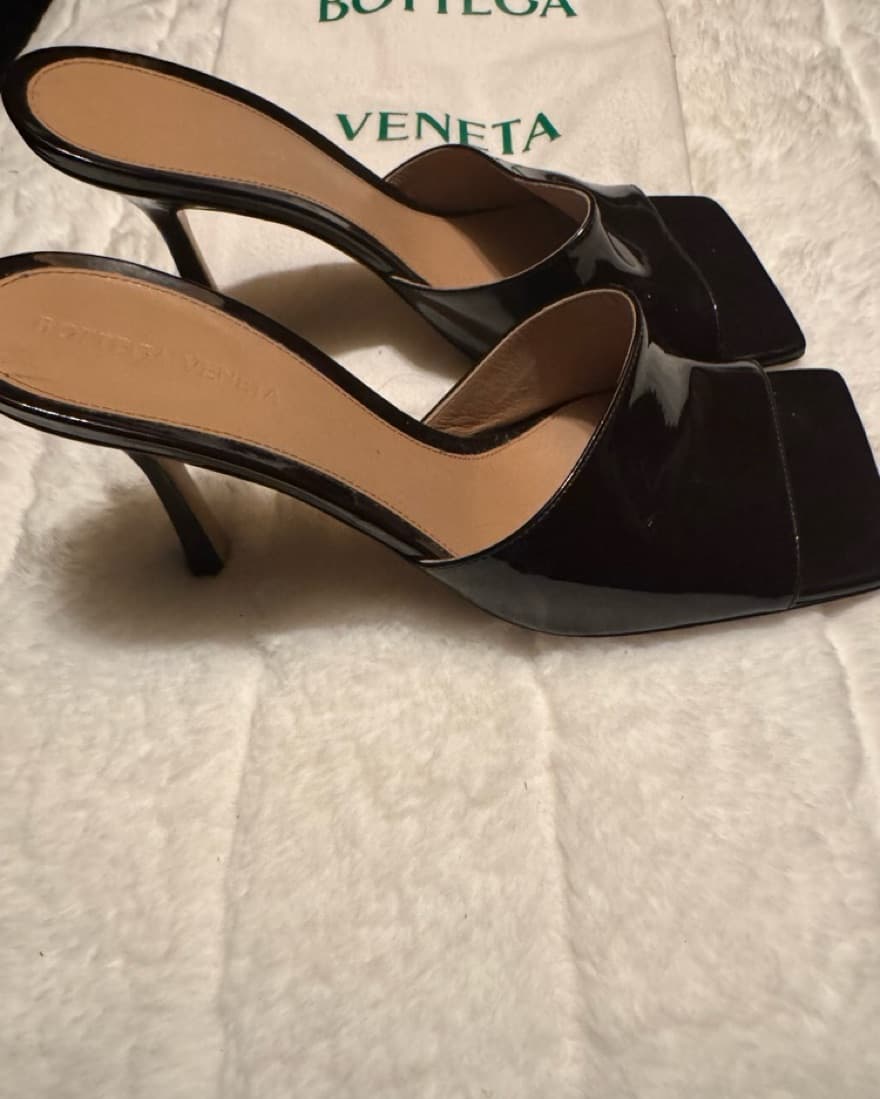 Bottega Veneta Patent Leather Mules - Image 5