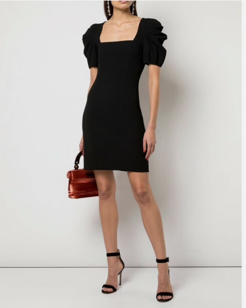 Alice + Olivia Puff-Sleeve Mini Dress - Image 1