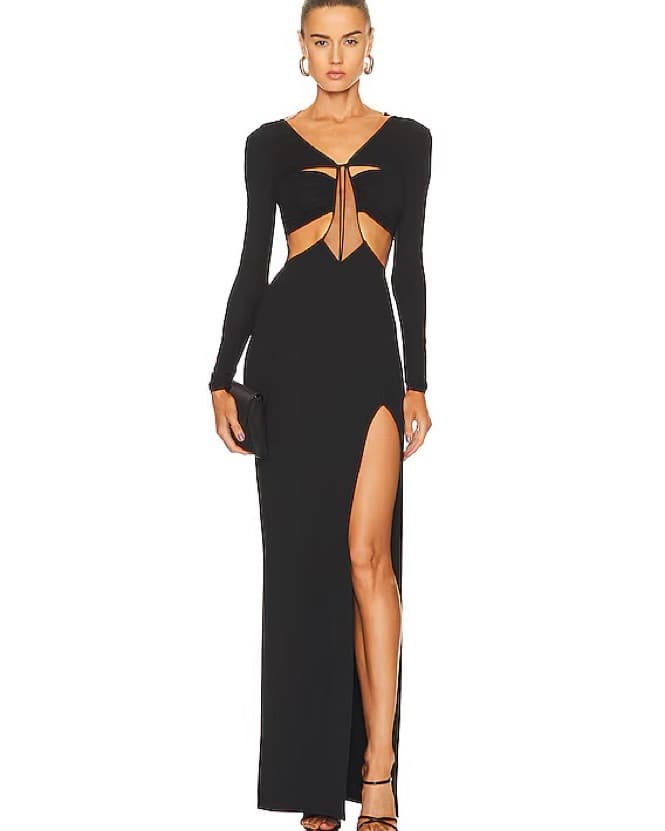 Nensi Dojaka Black Gown  - Image 2