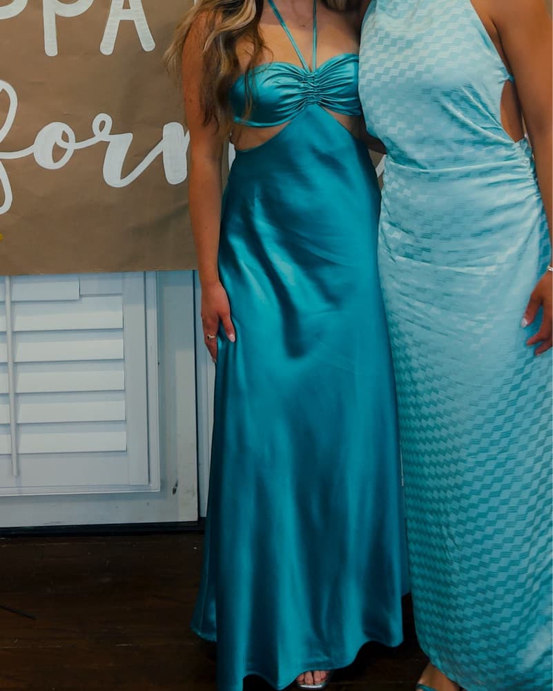 Beautiful Blue Cut Out Dress - Image 1