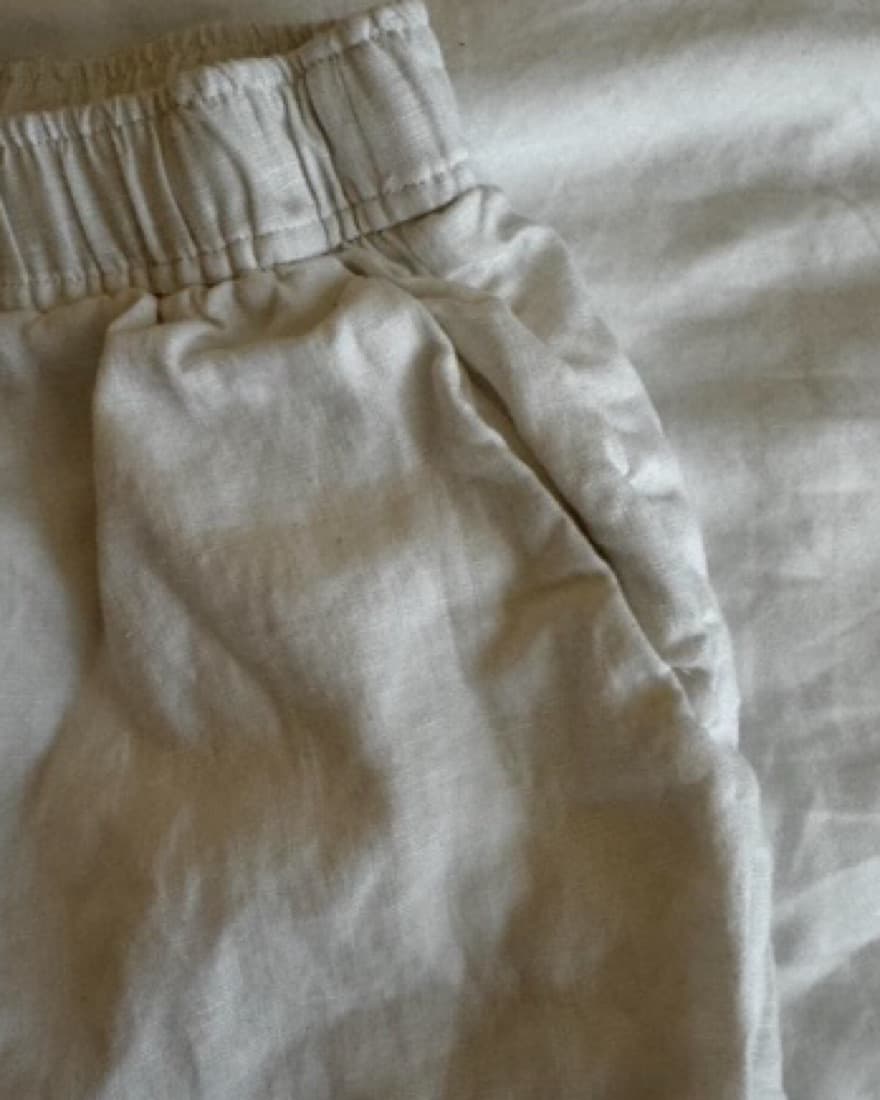 Reformation White Linen Pants - Image 4
