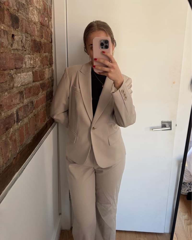 Talbots Taupe Suit Set - Image 1