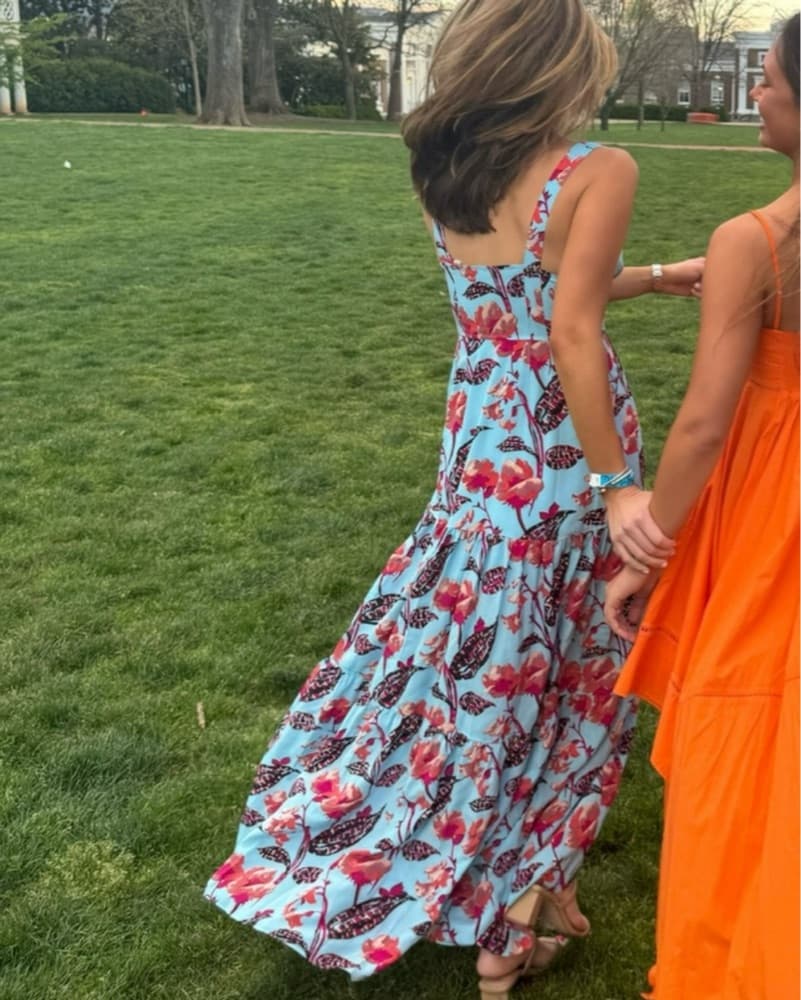 A.L.C Rae Floral Silk Maxi Dress - Image 2
