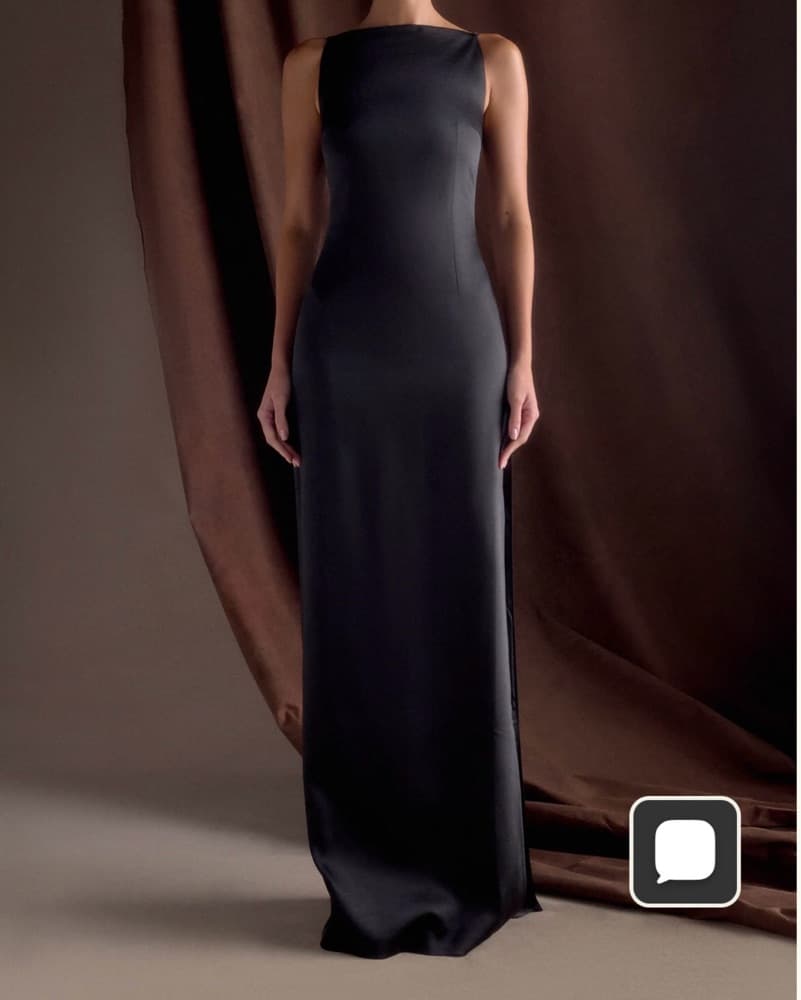 Black Meshki Formal Dress - Image 1