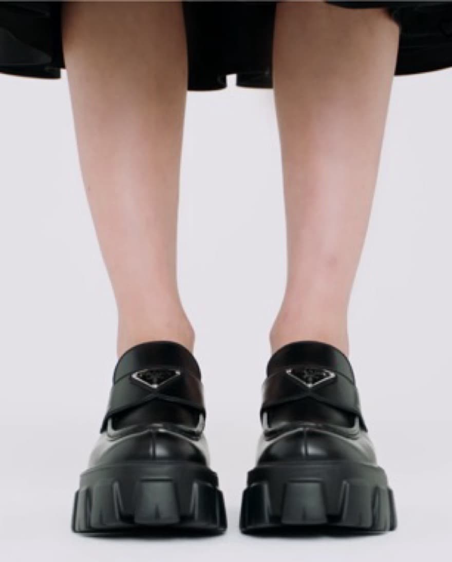 Brushed Leather Monolith Loafers - Image 3