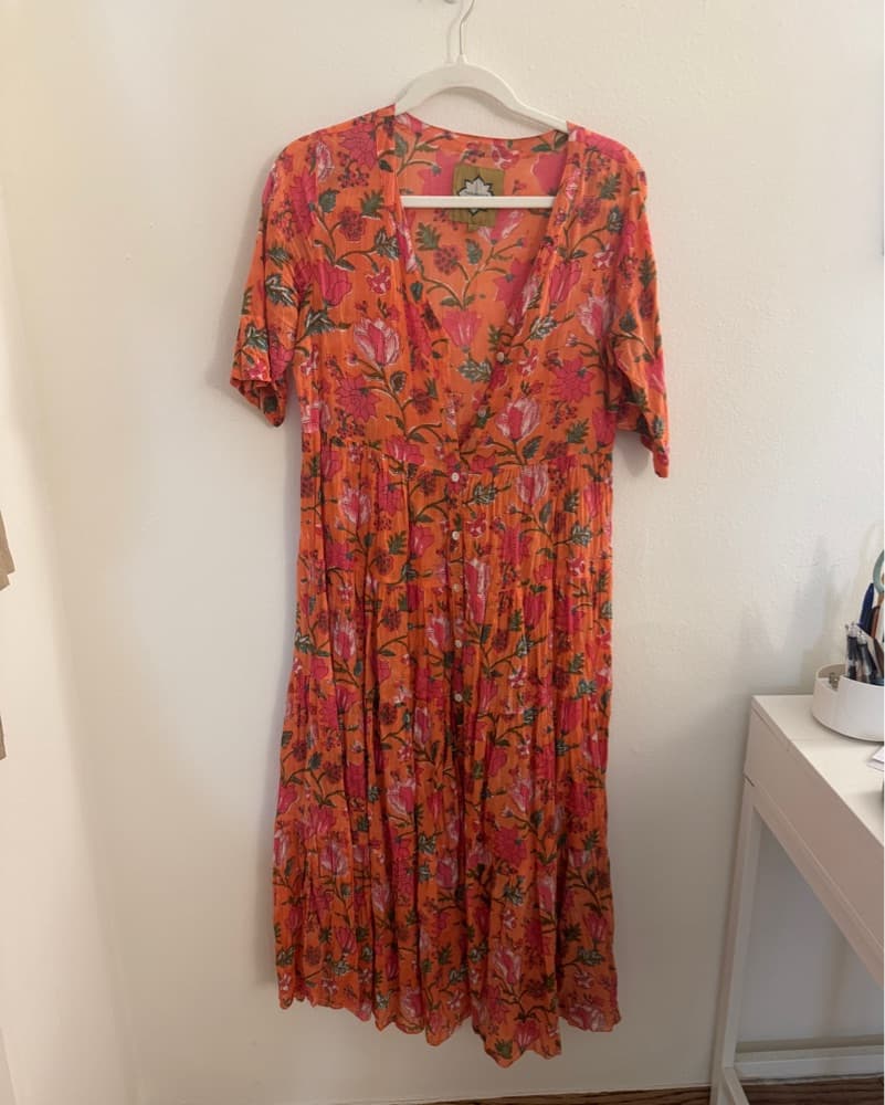 Vibrant Floral Maxi Dress - Image 1