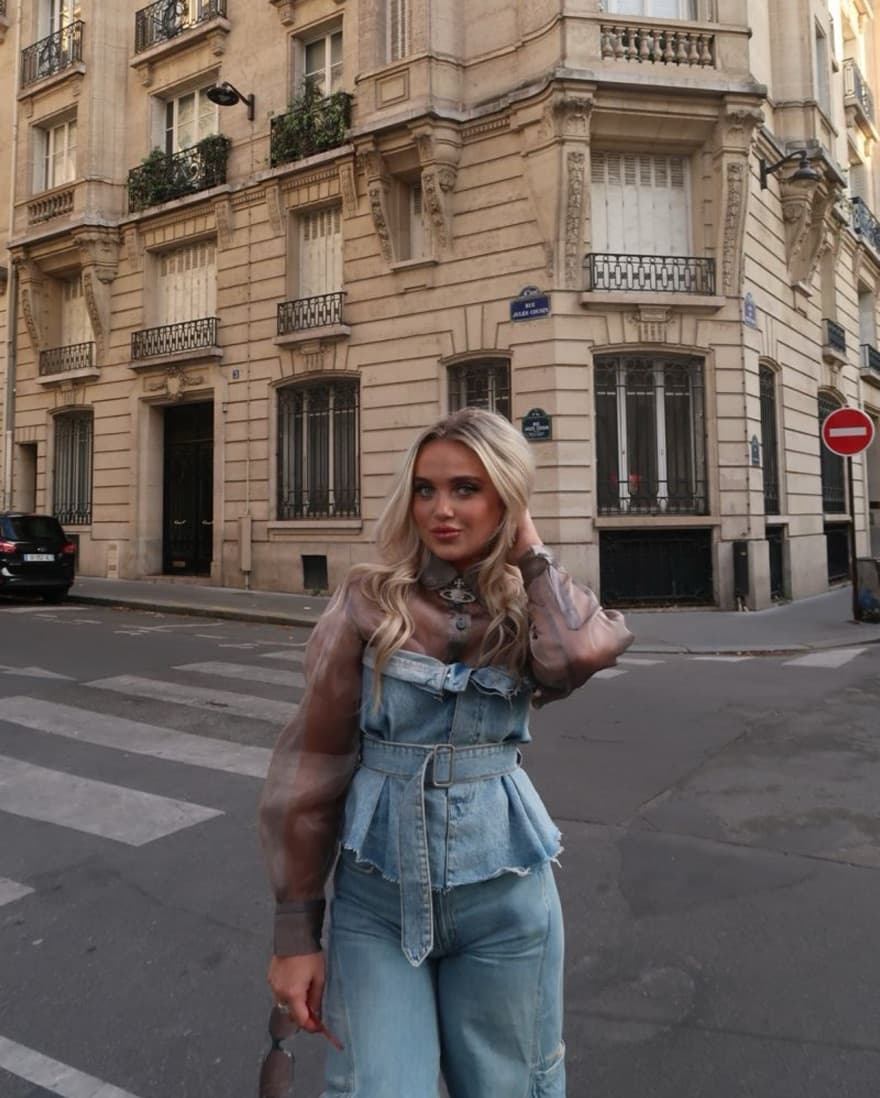Denim 2 Piece Set  - Image 1