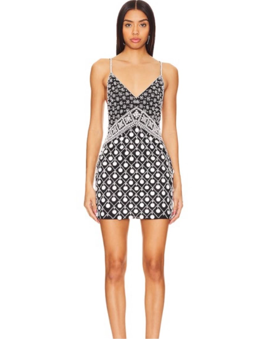 MAJORELLE - Embellished Mini in B&W - Image 1