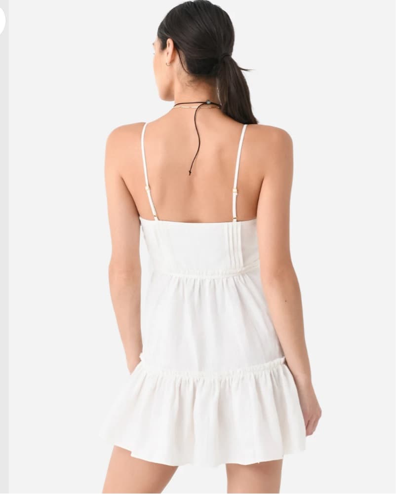 Linen Loveshackfancy Mini Dress - Image 2