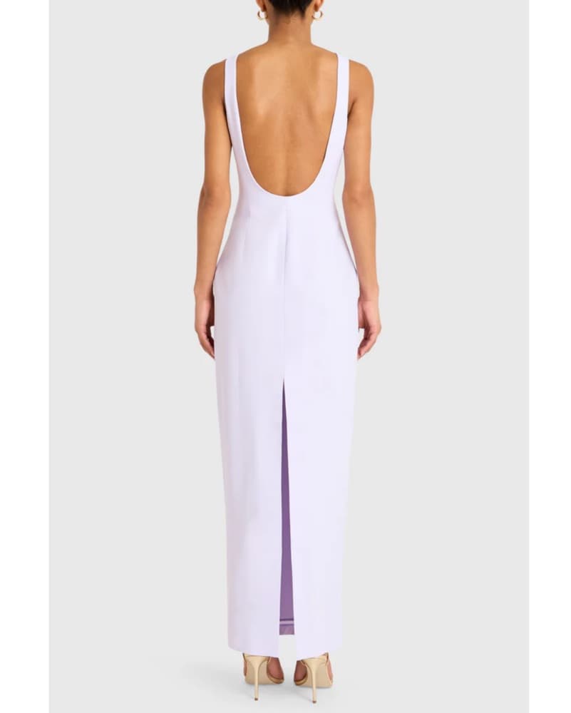 Elegant Lavender Maxi Dress - Image 3